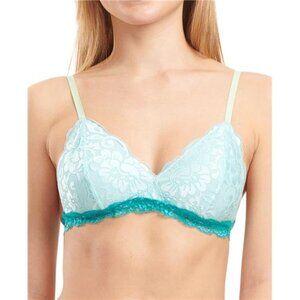 No Boundaries Women's Bralette No Pad Wireless Floral Lace Bralette Size XL